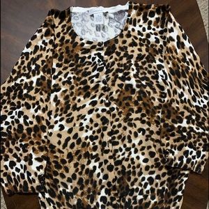 NWOT Grace leopard cardigan